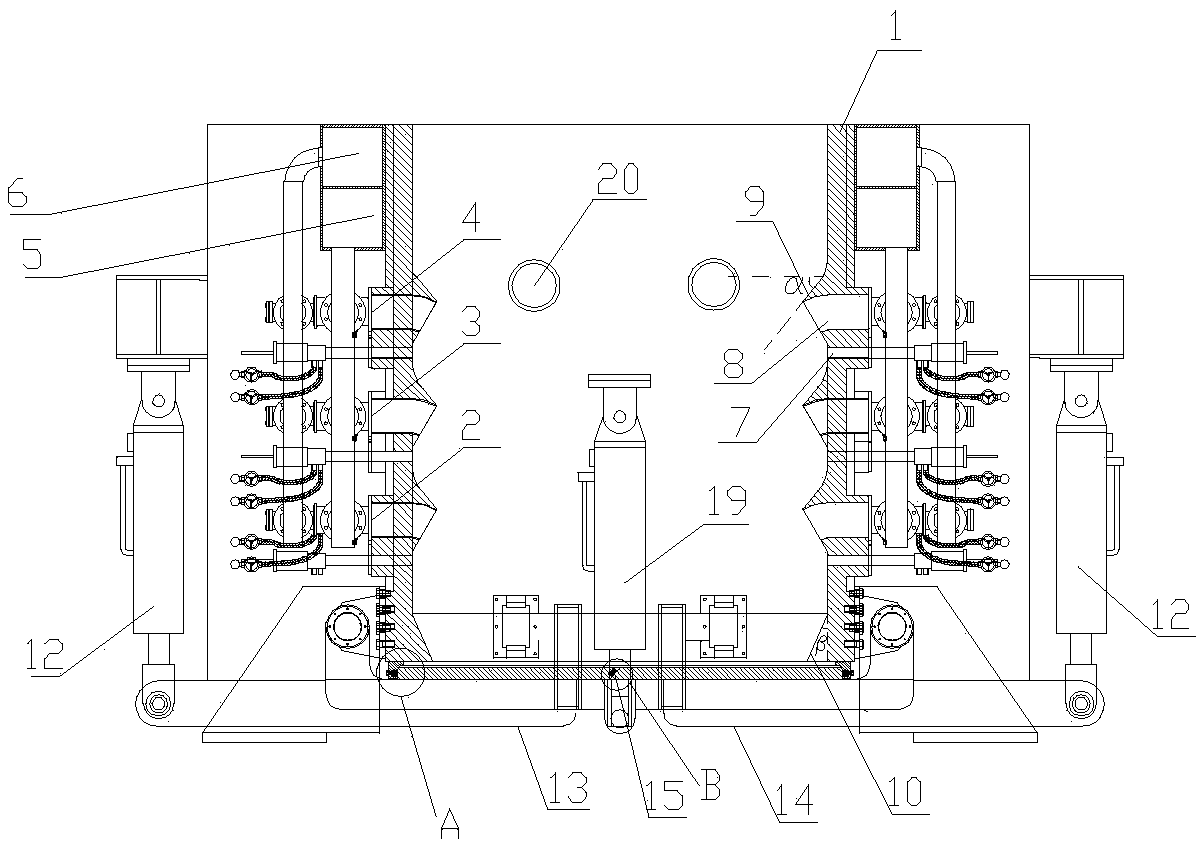 Waste steel heating furnace