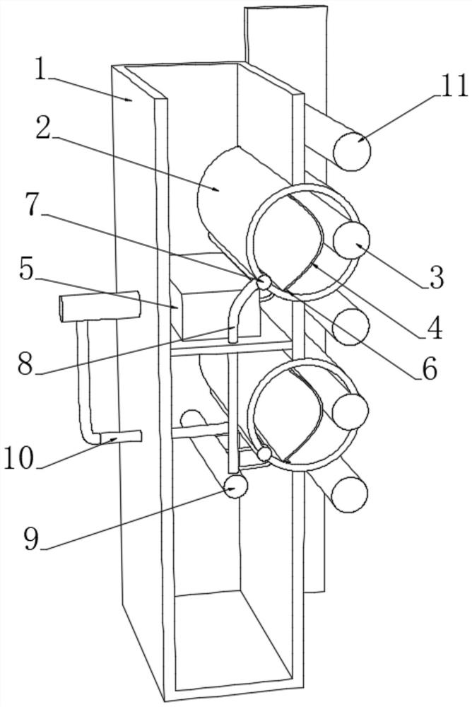 Drying device for textile fiber processing