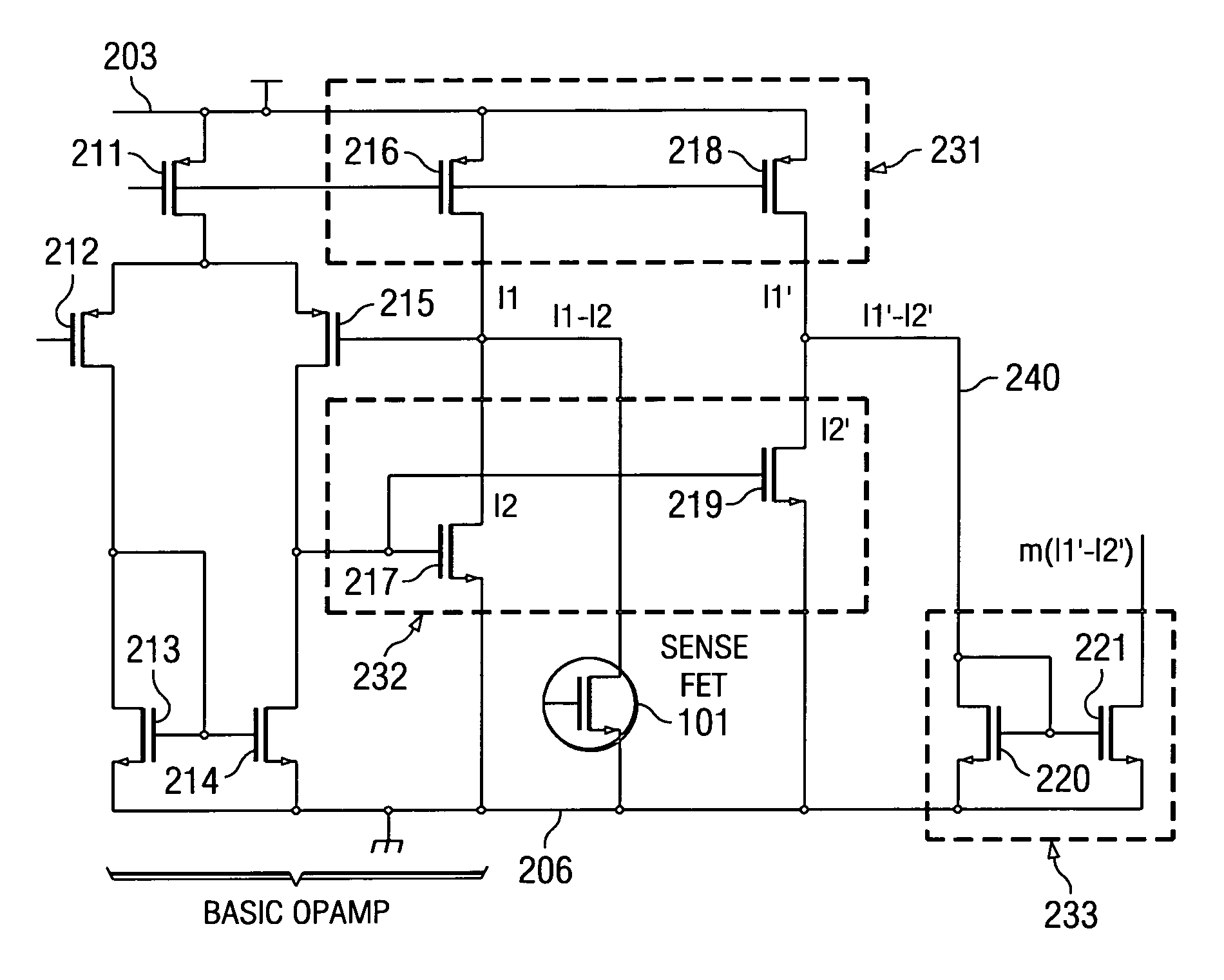 Current sensing circuit and method