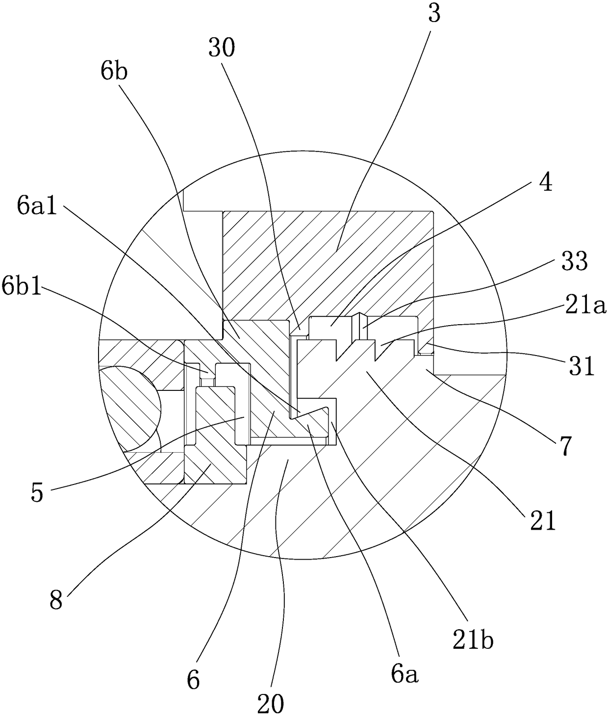 Backflow water storage type waterproof structure