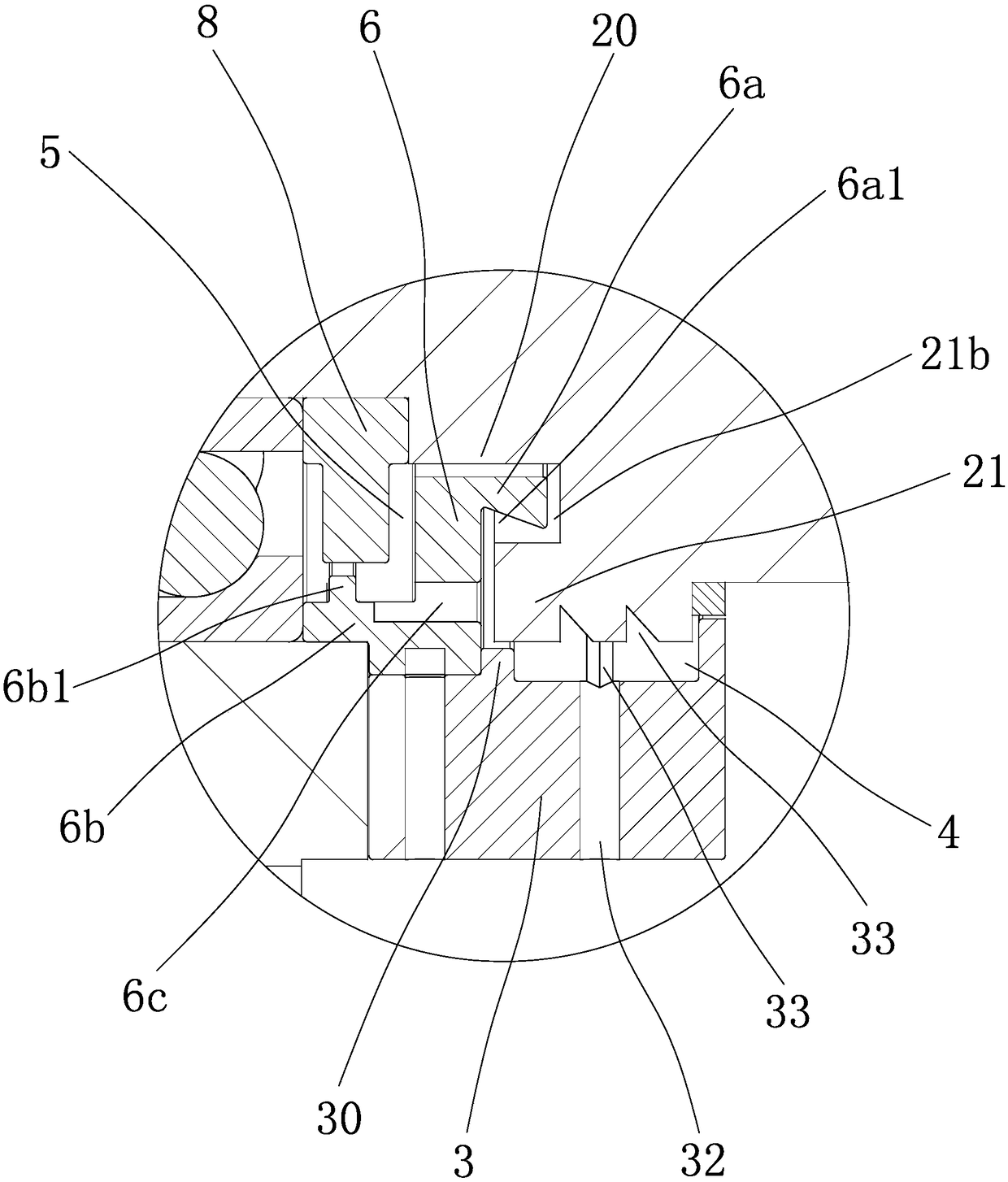 Backflow water storage type waterproof structure