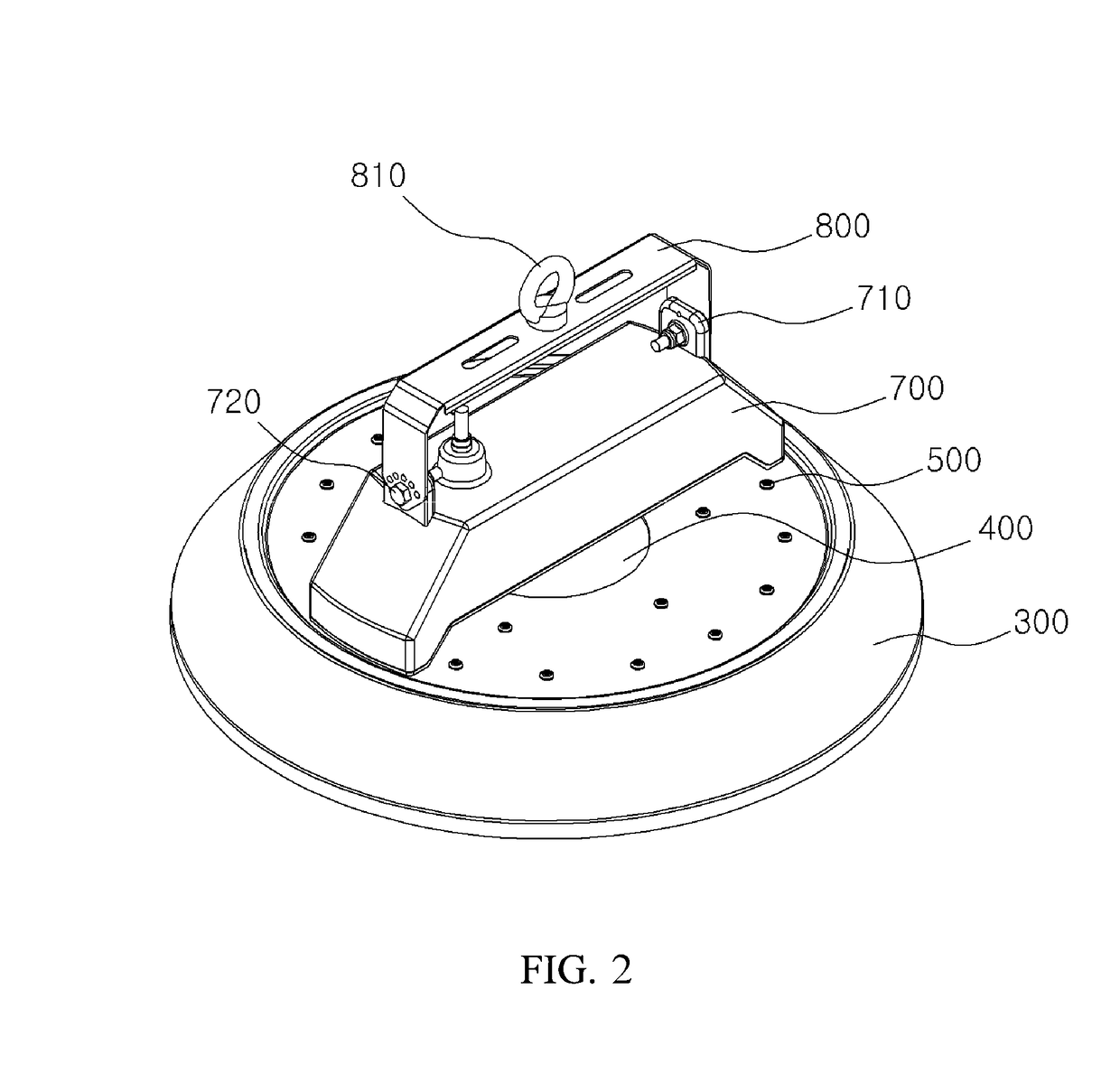 LED lighting apparatus having natural convection-type heat dissipation structure