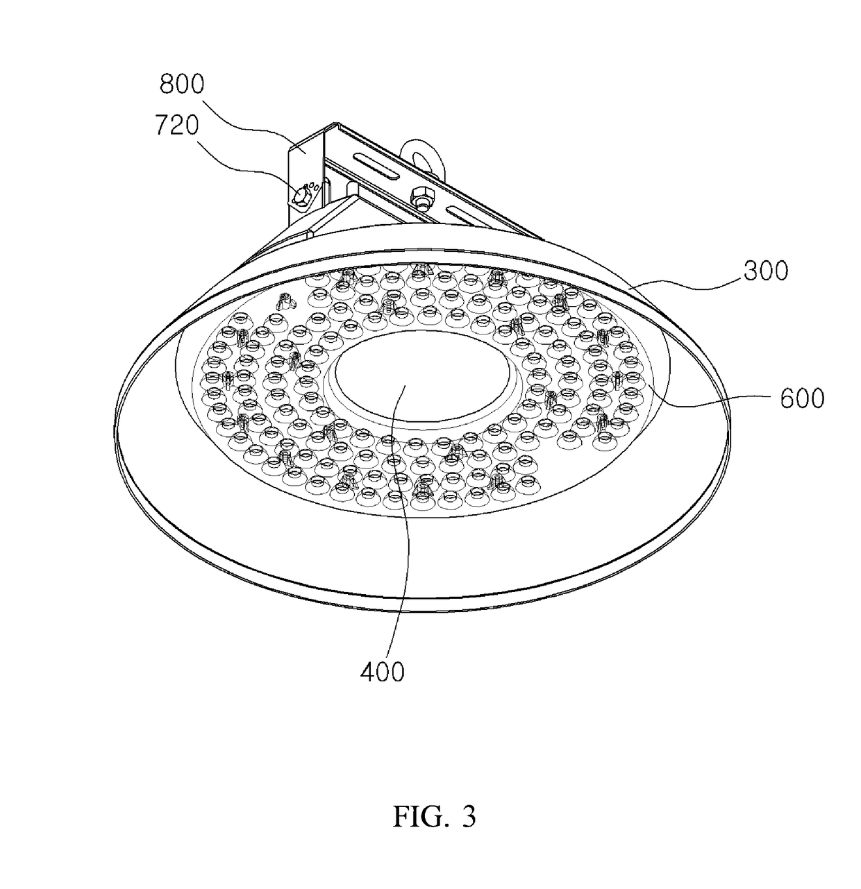 LED lighting apparatus having natural convection-type heat dissipation structure