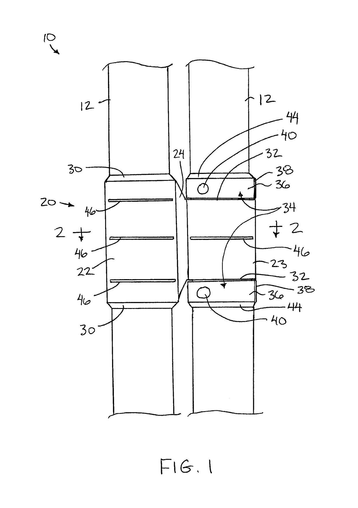 Multi-conduit coiled tubing assembly including pivotal clamping members