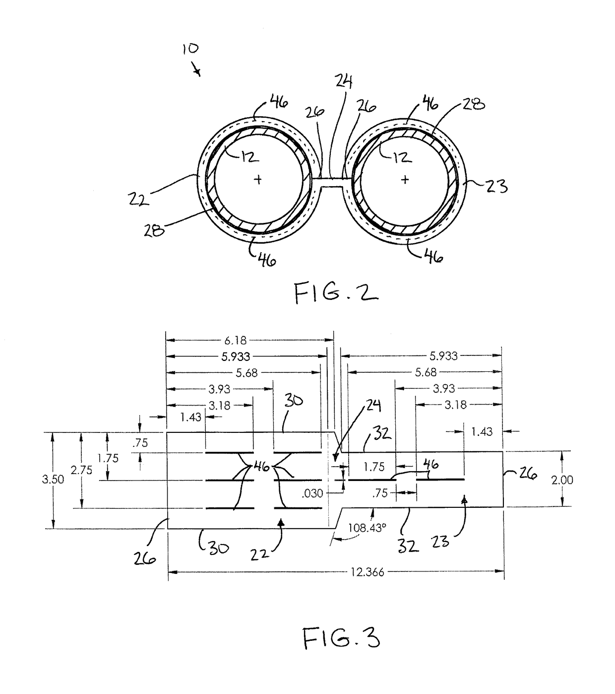 Multi-conduit coiled tubing assembly including pivotal clamping members