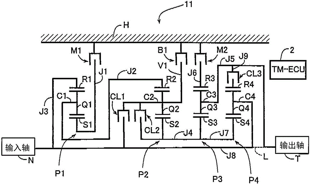 Automatic transmission device for vehicle