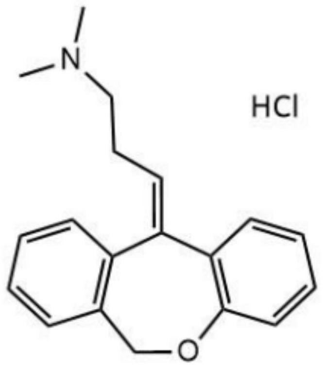 Application of doxepin hydrochloride in preparation of antiviral drugs