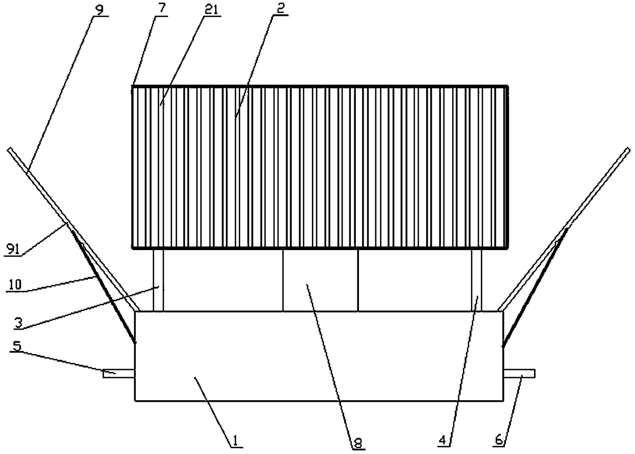 Vertical solar water heater