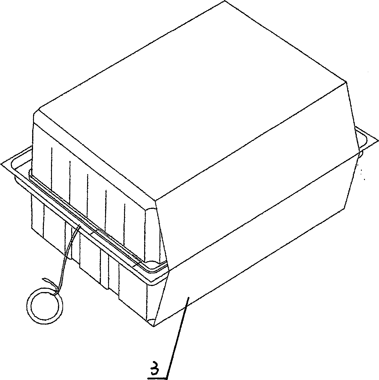 One-off meal box possessing self heating function