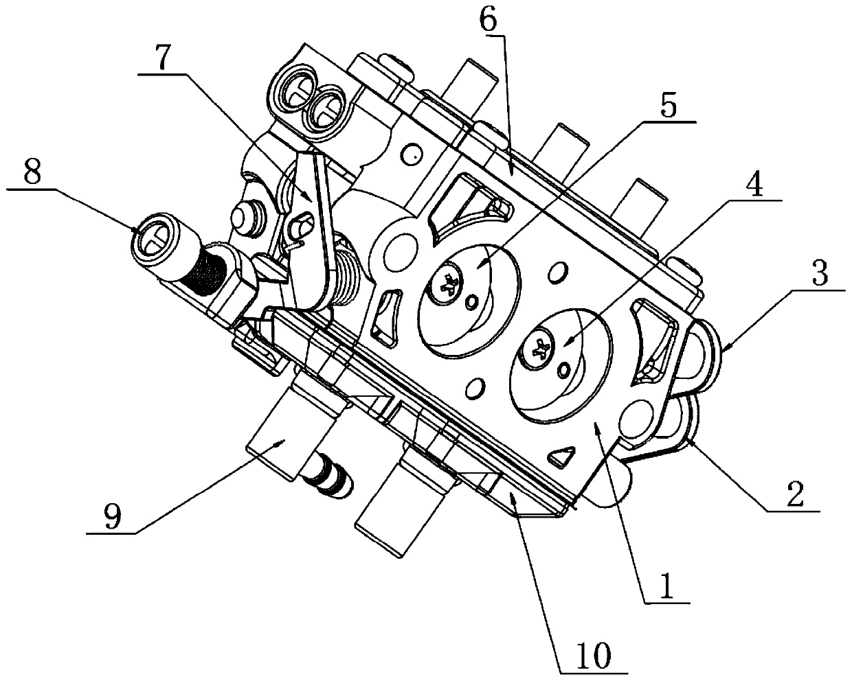 Double-barrel carburetor