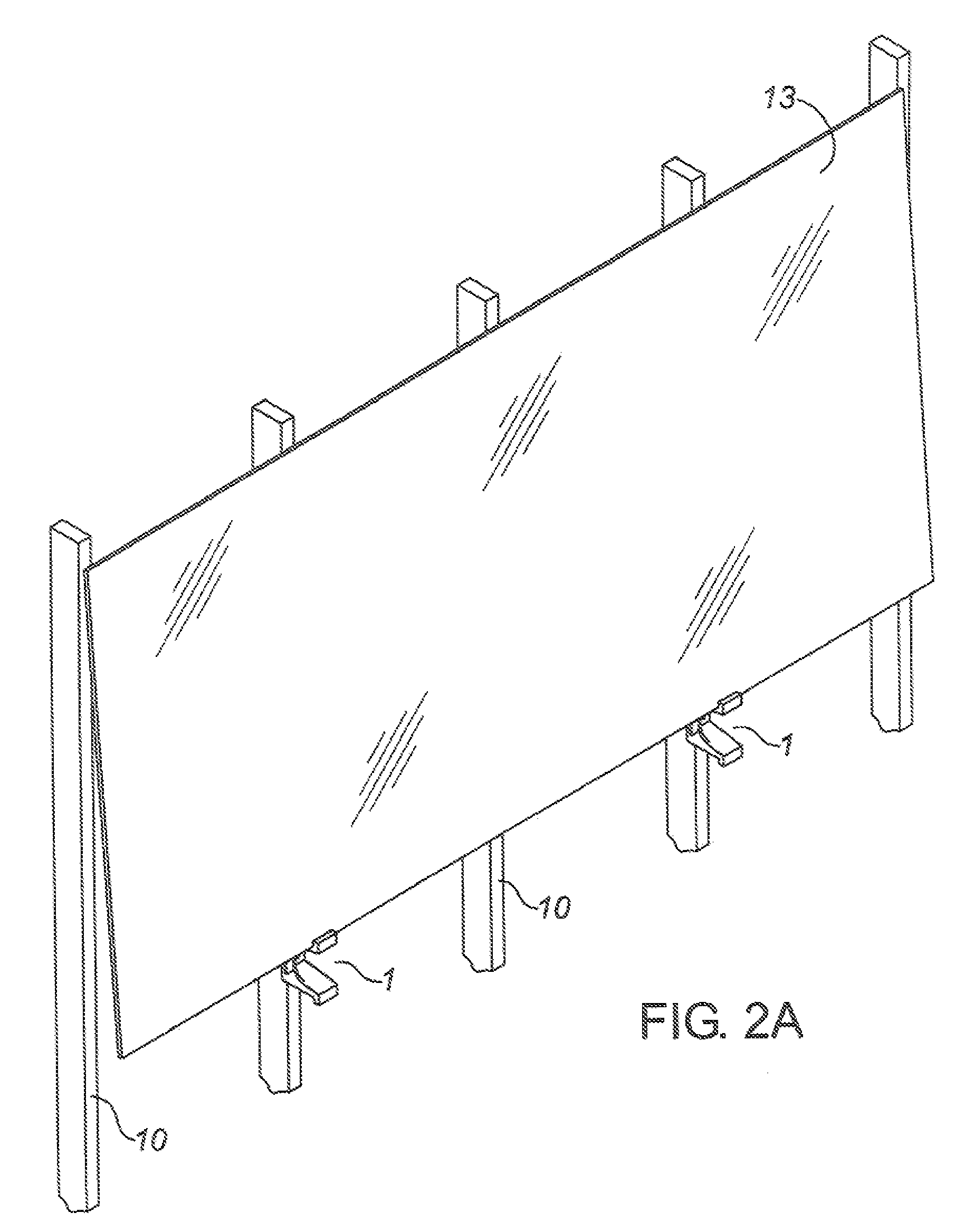 Support bracket to suspend sheet material for a wall