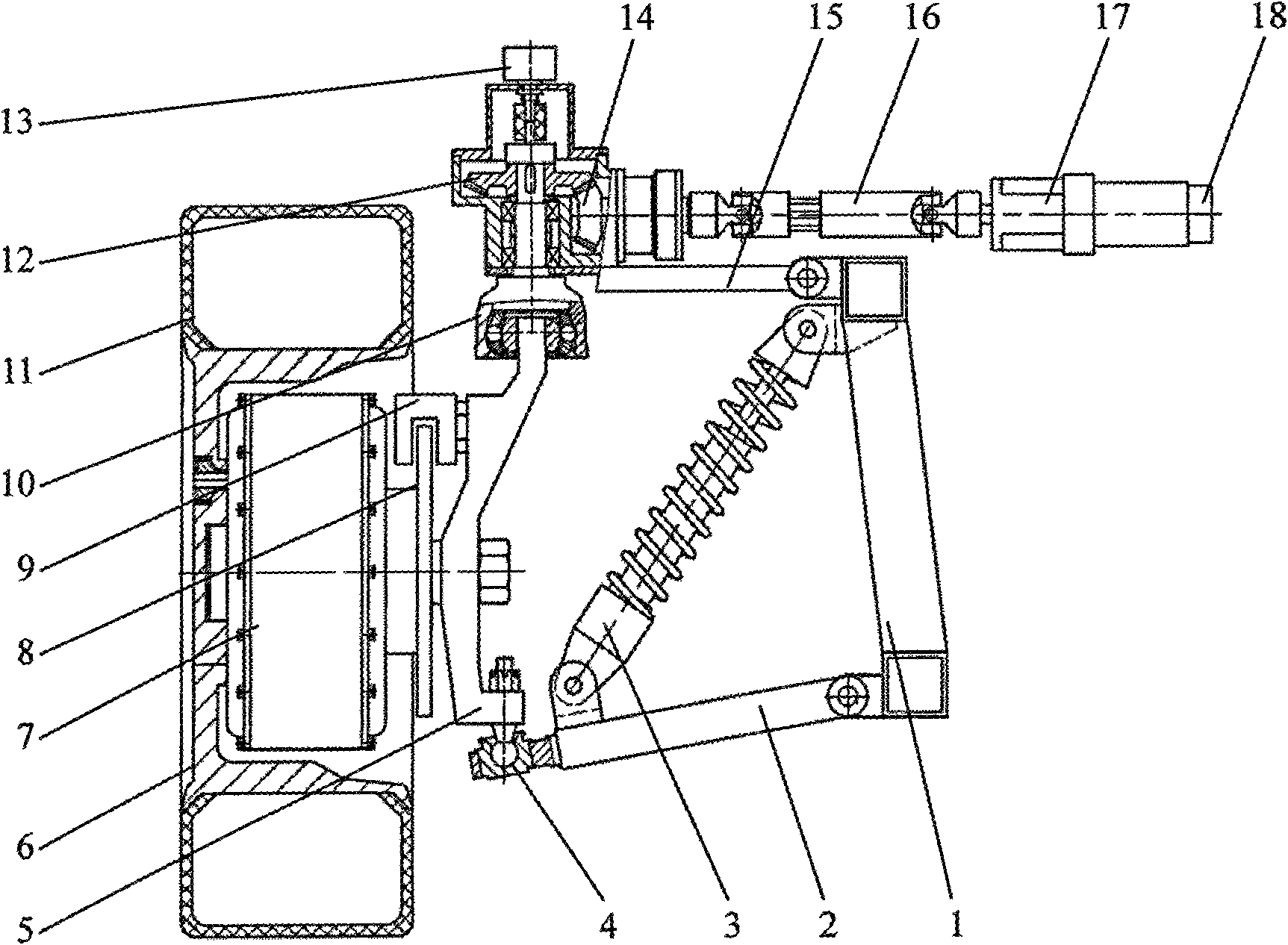 Wheel assembly with integration of independent driving, steering, suspending and braking