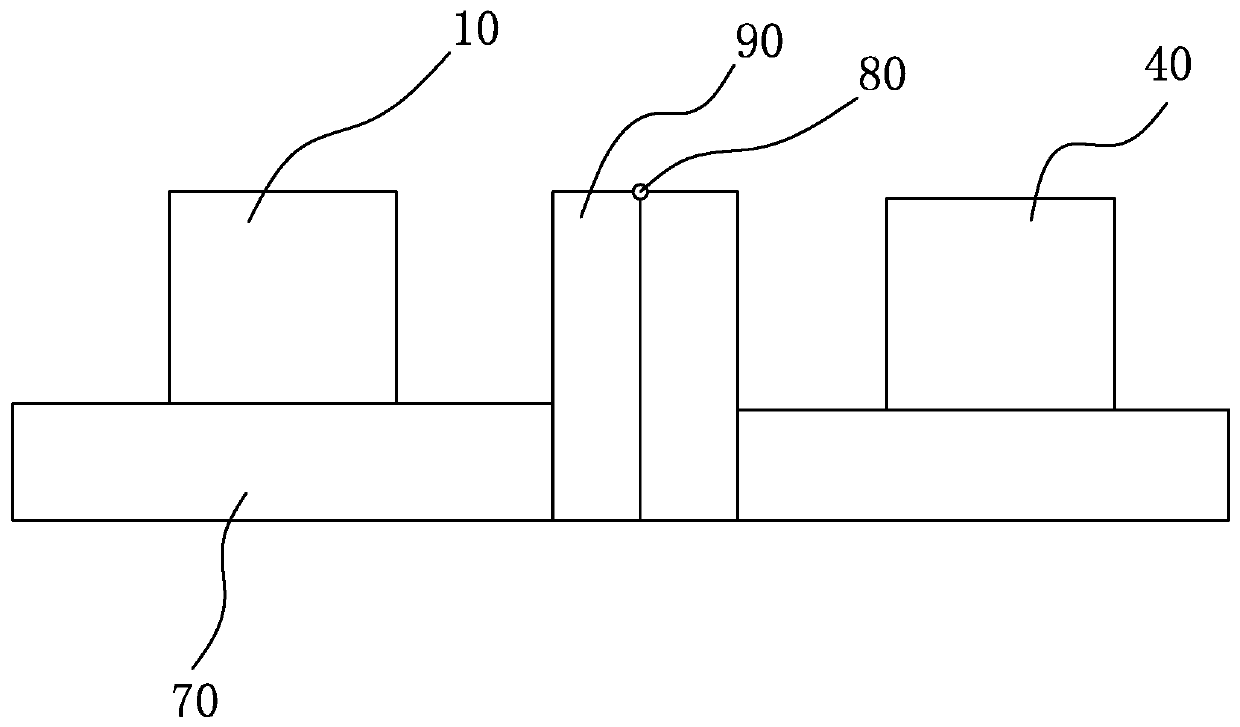 A kind of dispensing fixing device and fixing method thereof