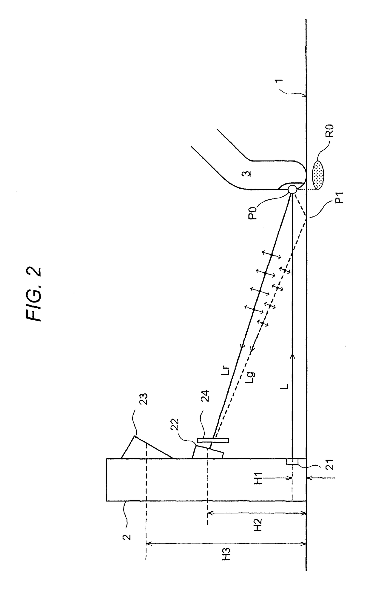 Position detecting device and projector