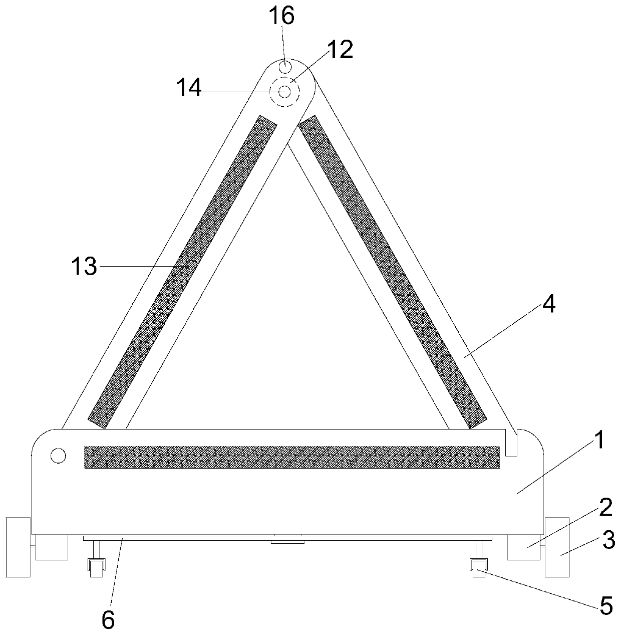 Intelligent portable warning tripod