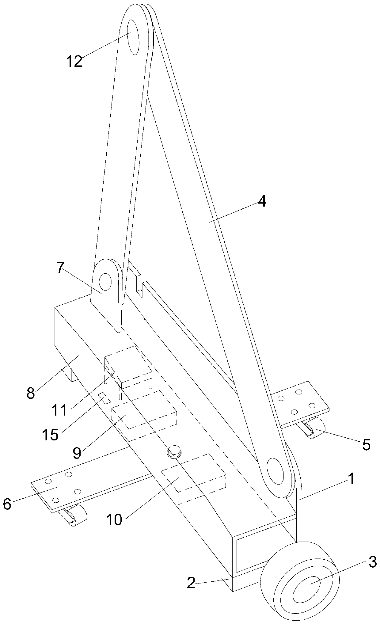 Intelligent portable warning tripod