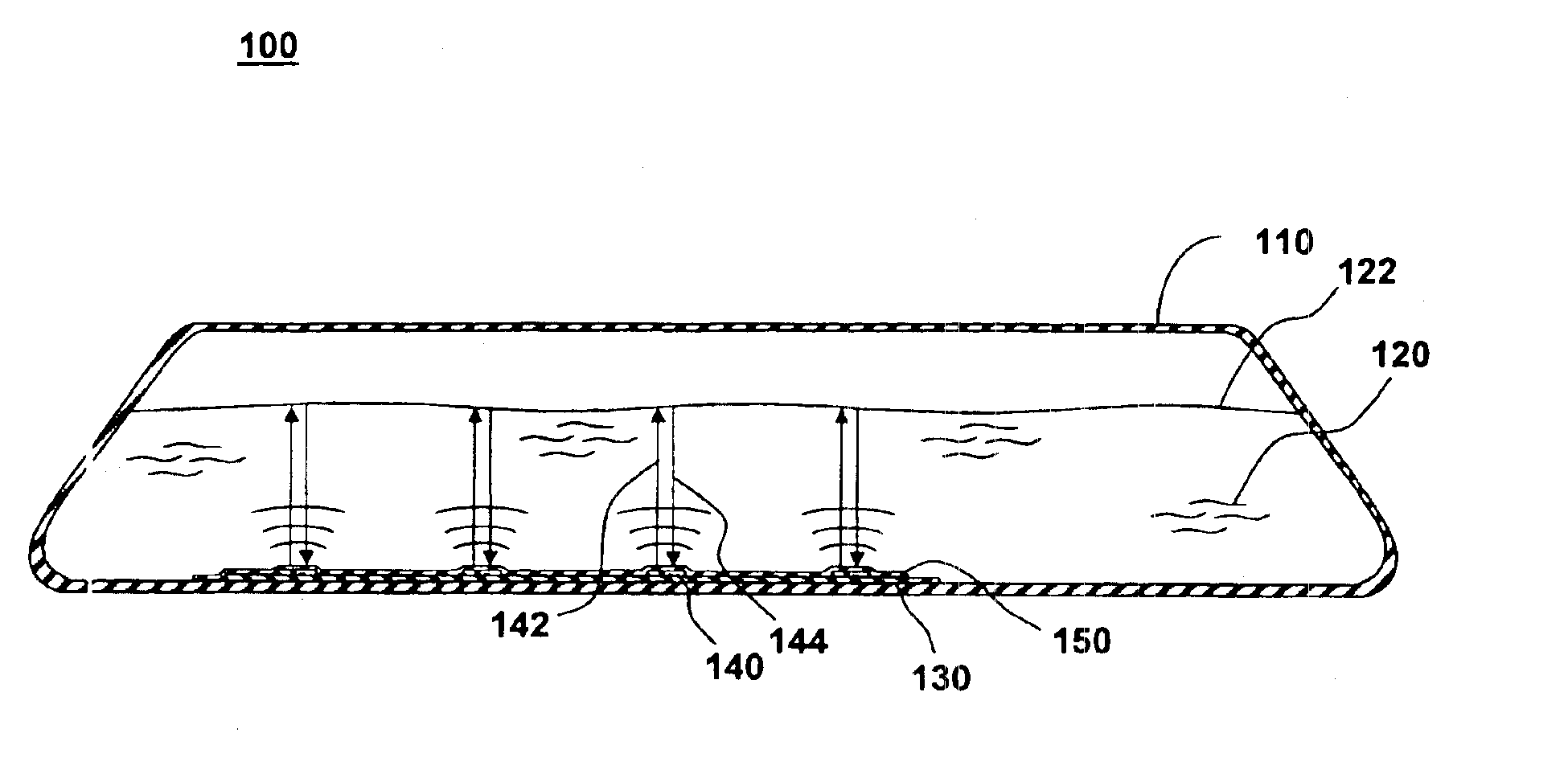 Ultrasonic fuel-gauging system