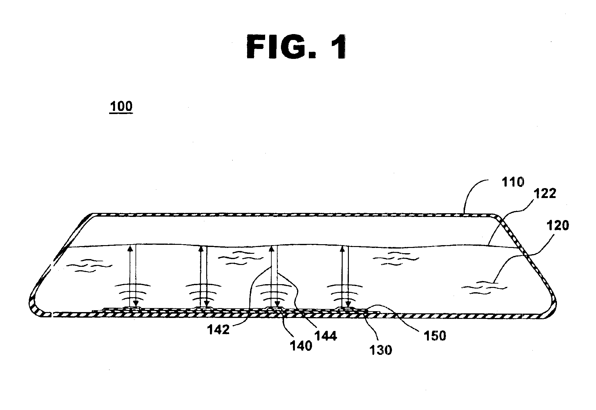 Ultrasonic fuel-gauging system