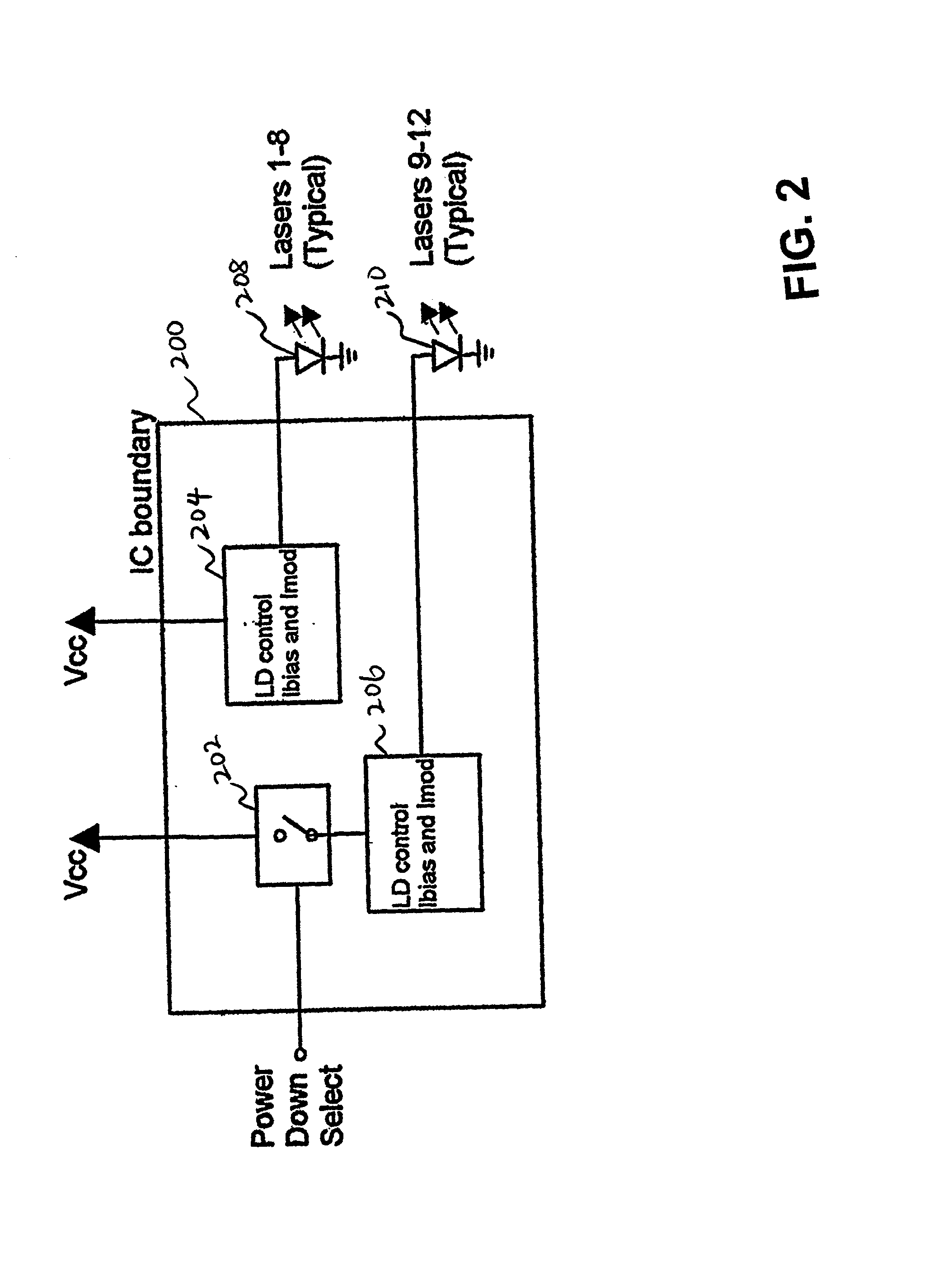 High-speed laser array driver