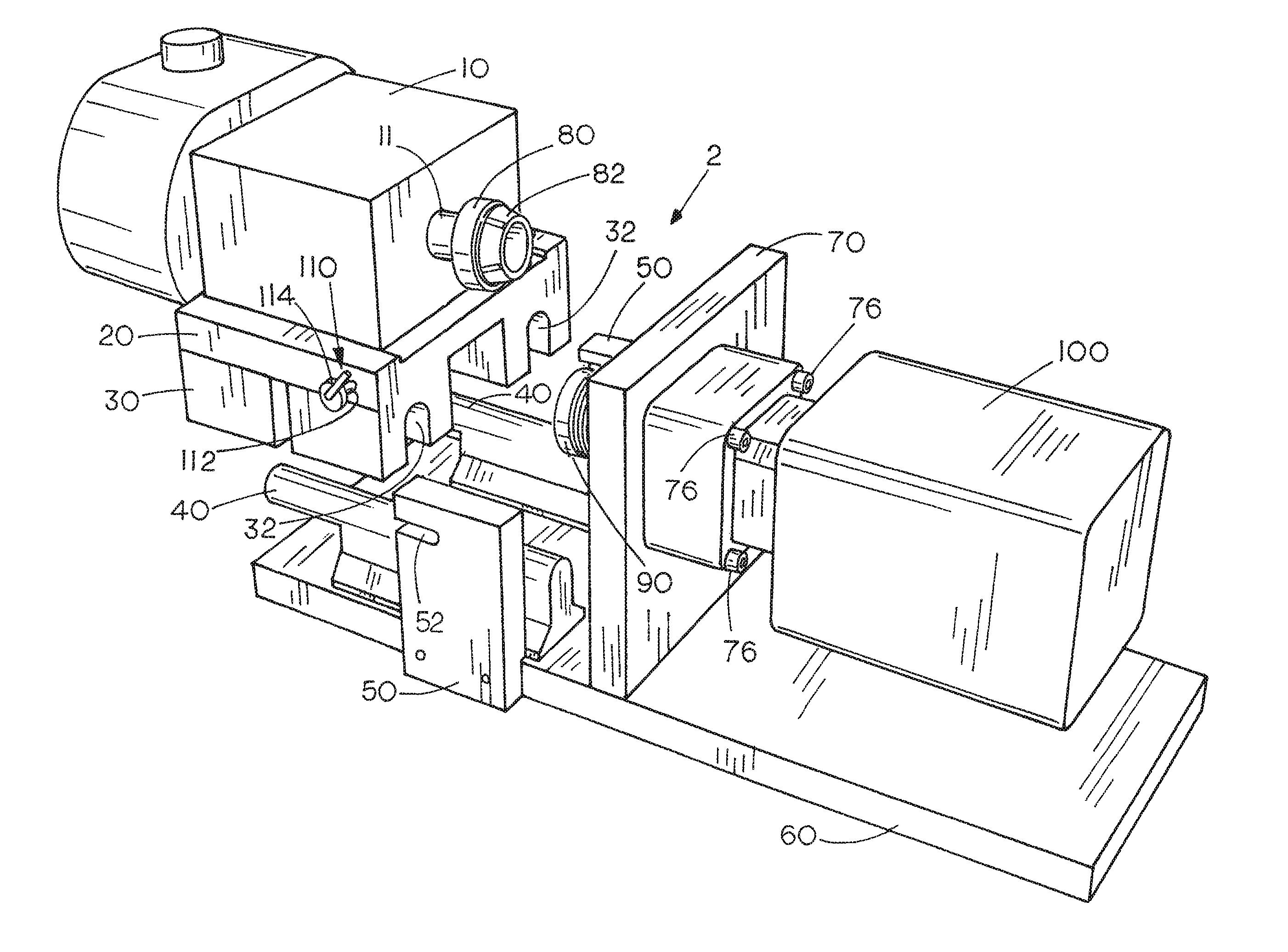 Quick-connect mounting apparatus for modular pump system or generator system