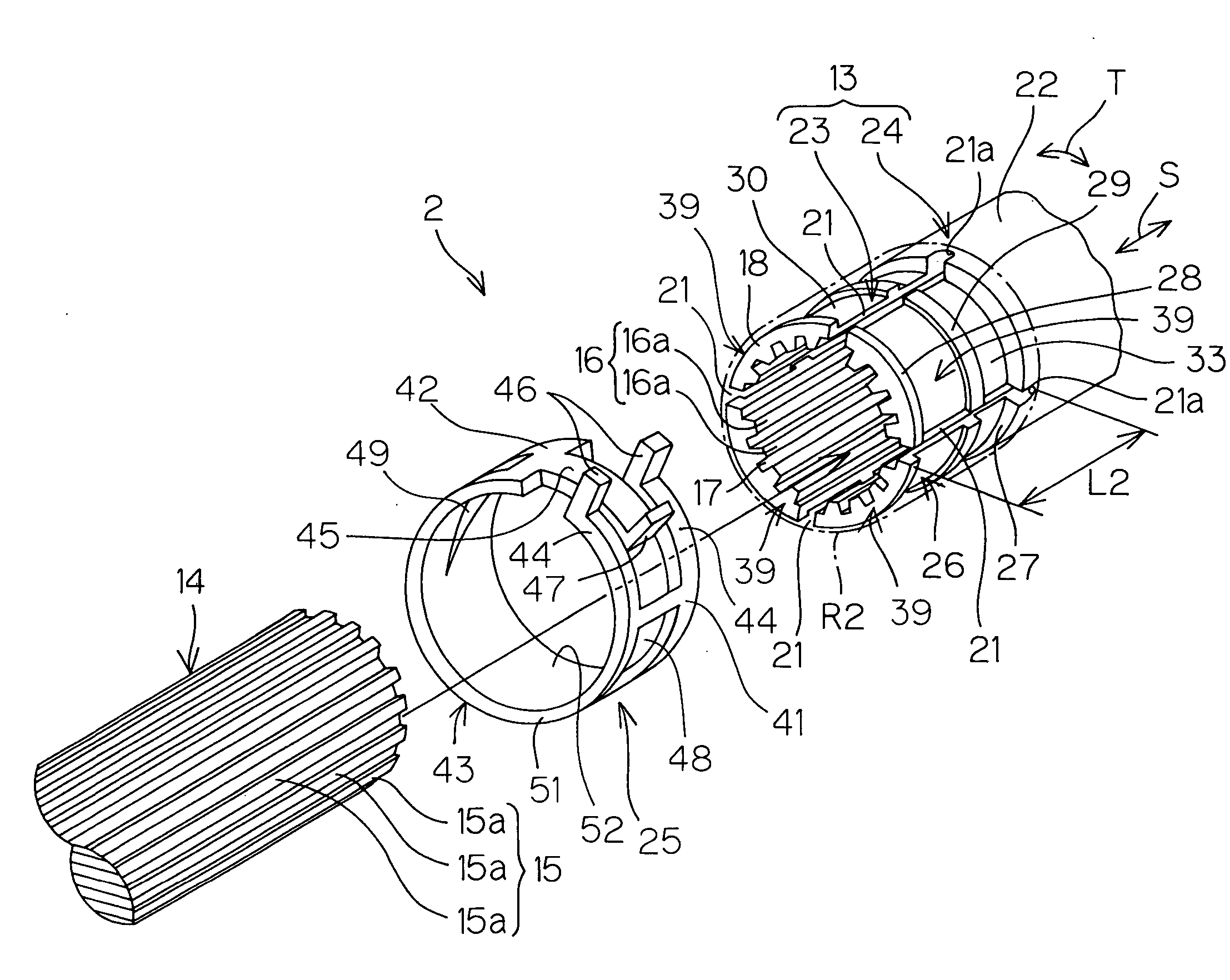 Extendable shaft