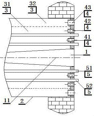 Low-NOx and high-calorific value gas burner