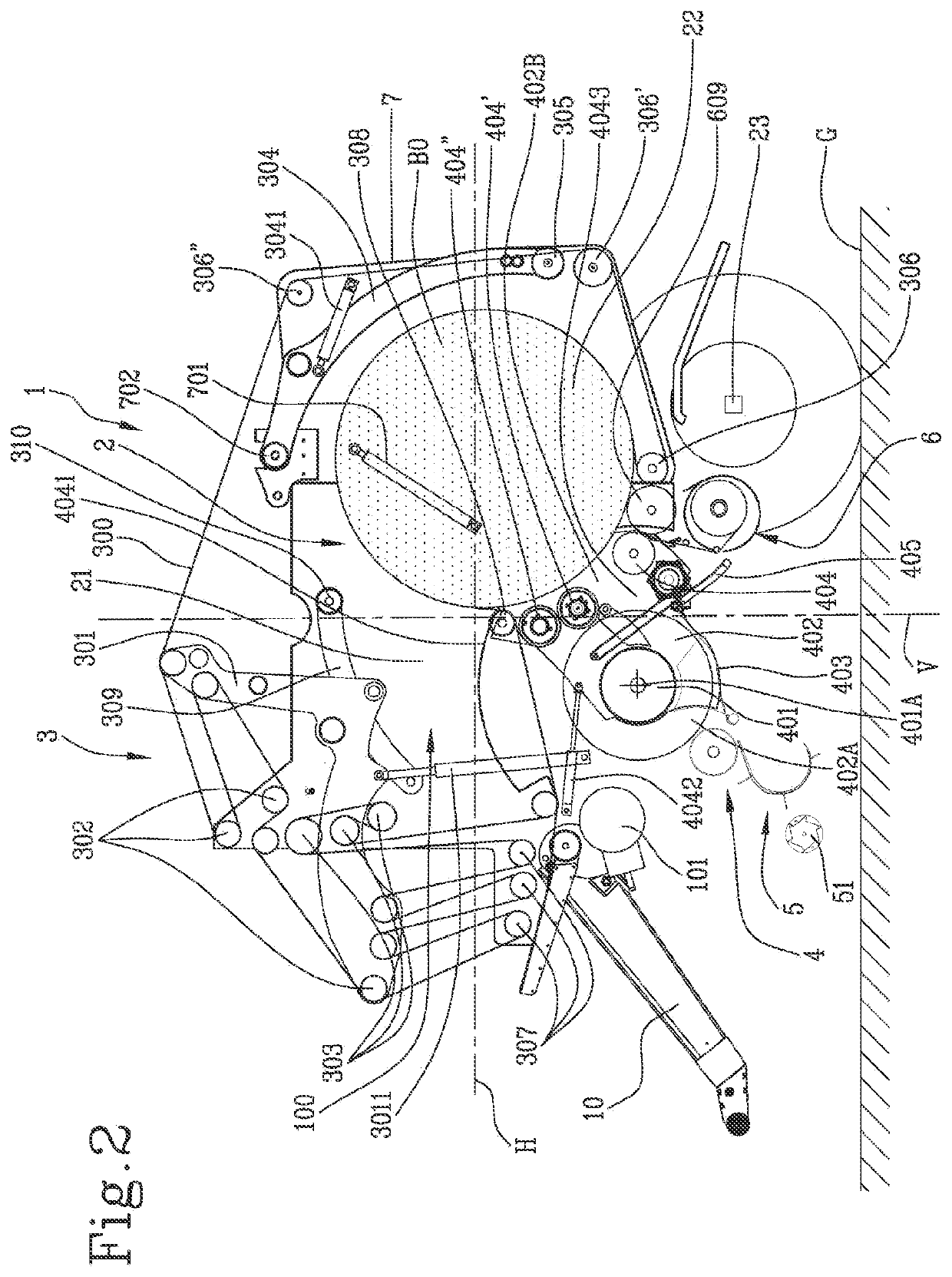 Baler connectable to a tractor and method