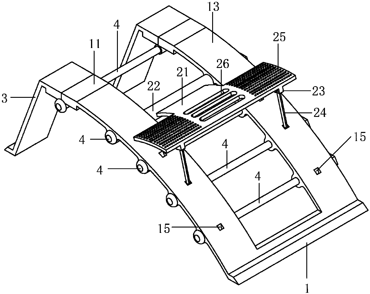 Toilet pedal device capable of preventing and relieving constipation