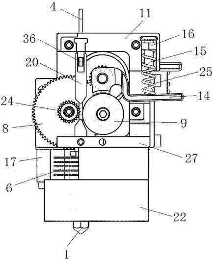 Multifunctional spray-head for 3D printer