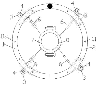 Fixing device for planting fruit trees