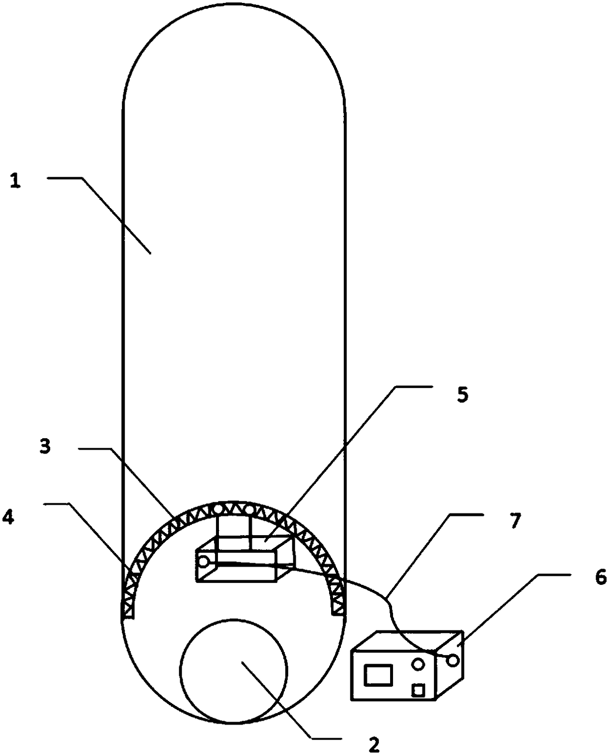 Communication pipe deformation monitoring device and method