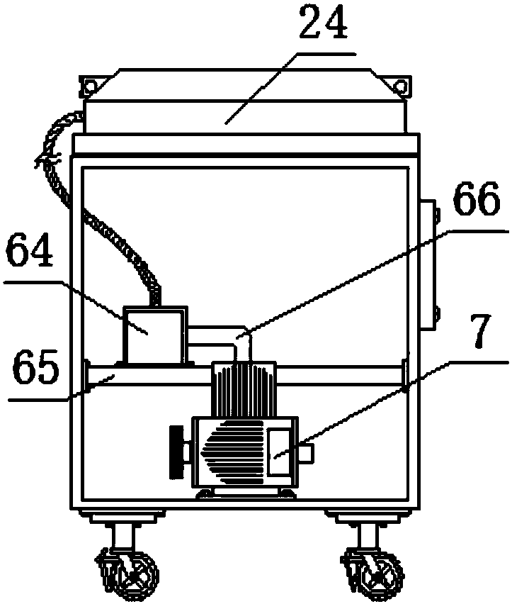 Vacuum packaging machine facilitating food fixing