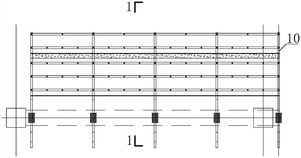 Erecting method of cantilever structure formwork bent