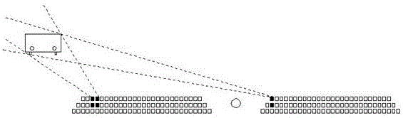 System for relieving light-reflecting dazzling of wet road surface based on geometric multi-beam LED lamps