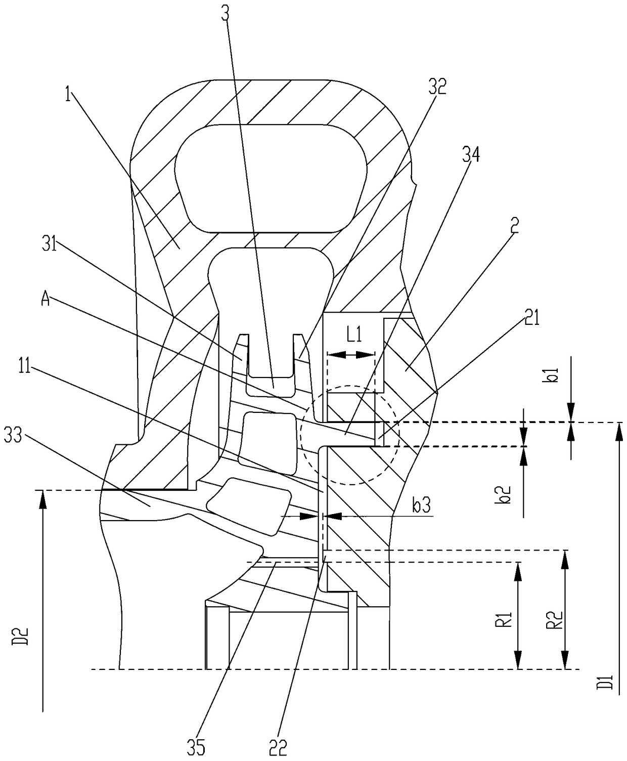 Axial force automatic balancing device, water pump and air conditioner