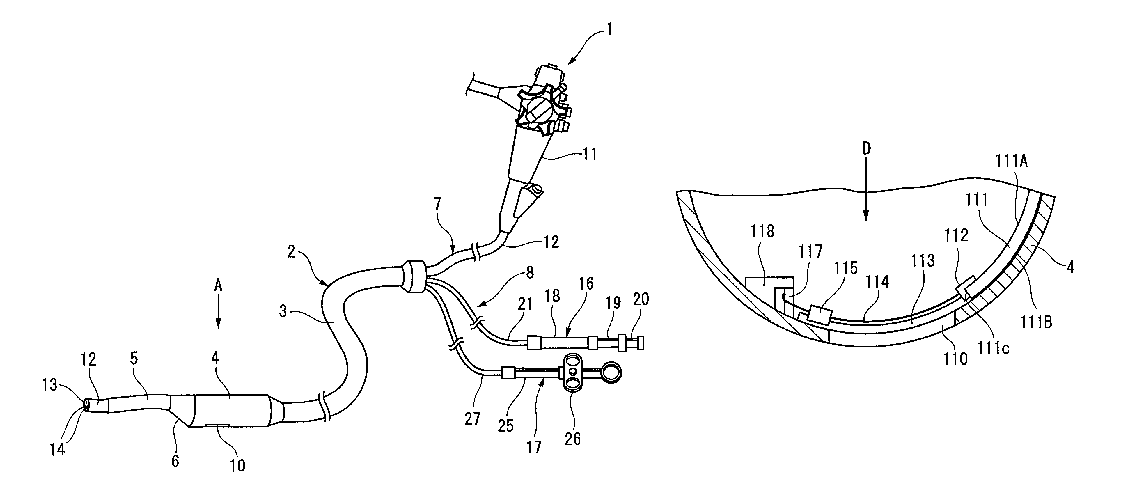 Pressing member, endoscopic treatment system, and endoscopic suturing device