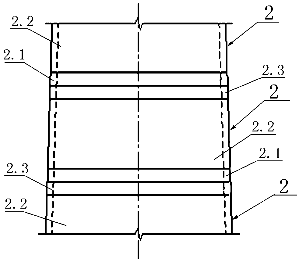 Prestressing-force concrete tower structure and construction method thereof