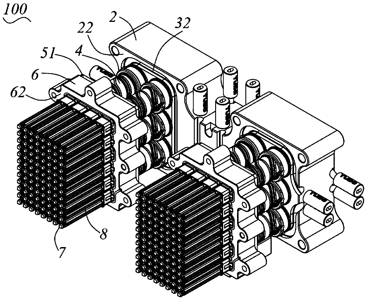 Hot runner mold system for deep hole plate