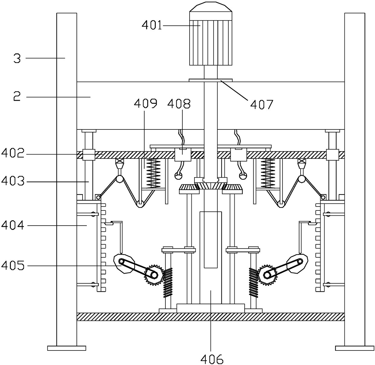 Large-tonnage hydraulic flat plate self-unloading machine