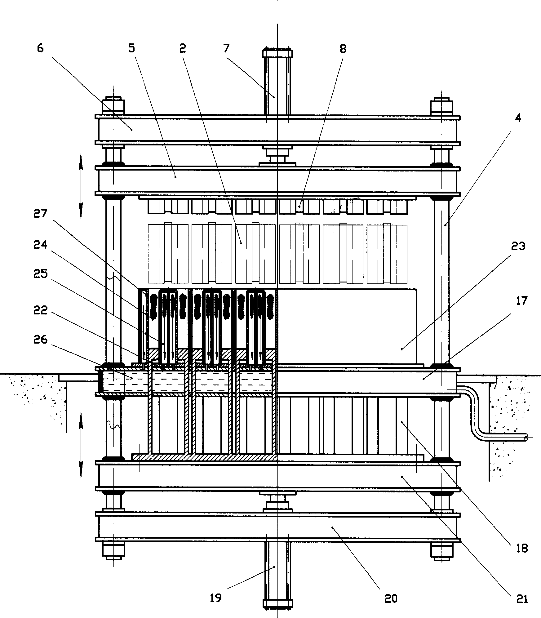 Hight-pressure gypsum block and its continuously-forming machine