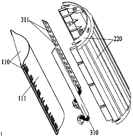 Light-emitting device used for relaxing device and relaxing device