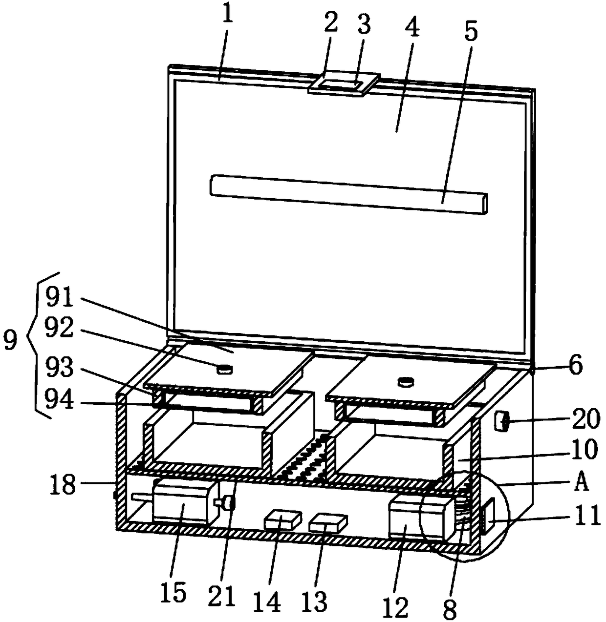 Self-tissue stem cell isolated application constant-temperature preservation device