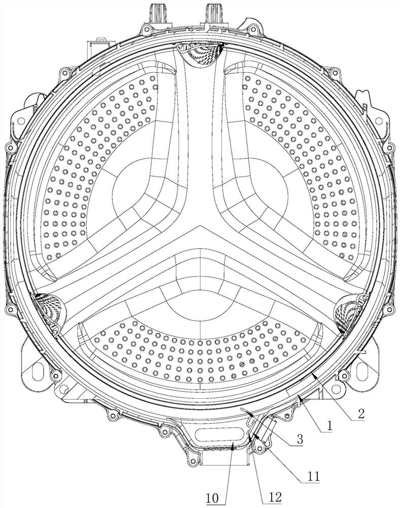 A washing machine with a defoaming device