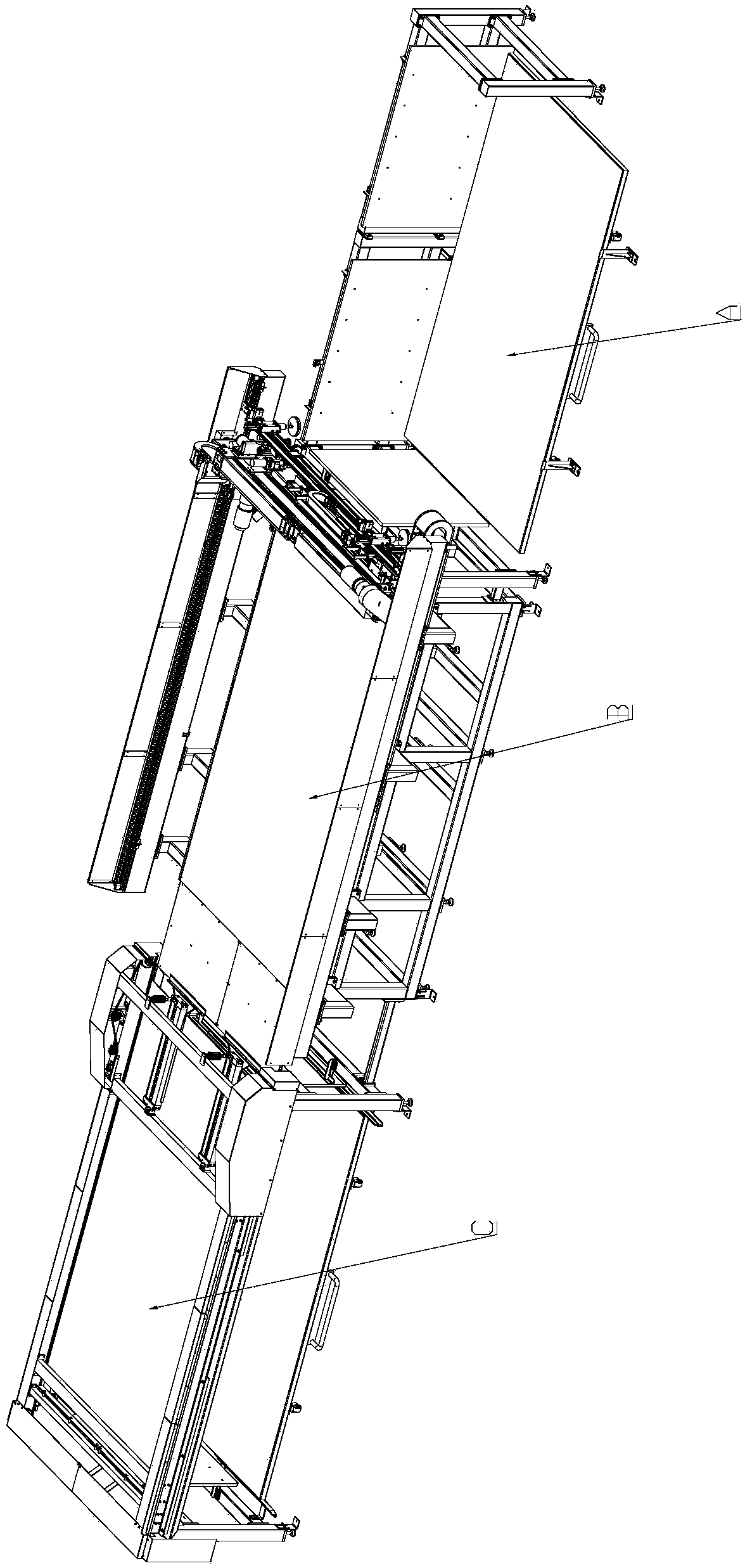 Corrugated board full-automatic cutting system for high precision instrument