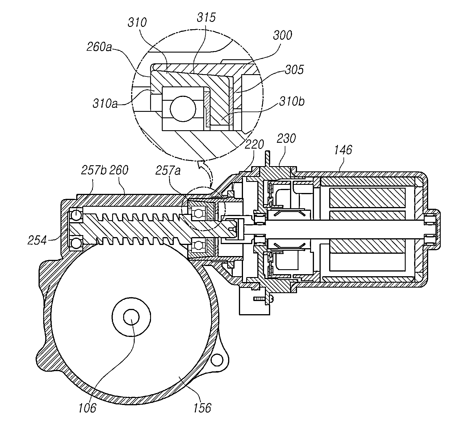 Reducer of electric power steering apparatus