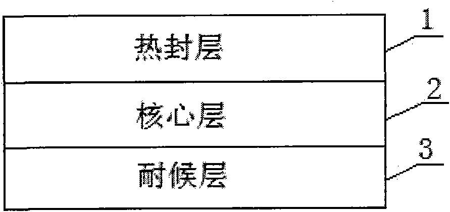 Packaging film for multilayer co-extruding urine bag and production method thereof