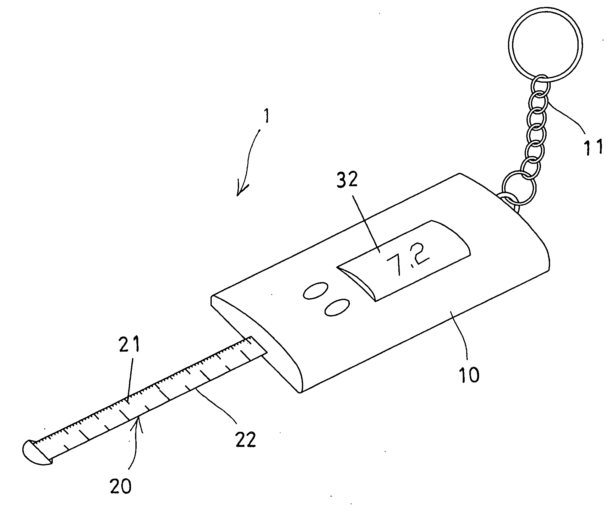 Tape measure having digital output