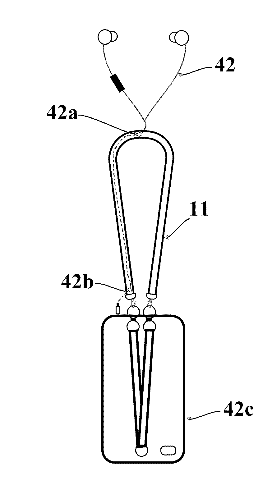 Restraining system for handheld electronic devices