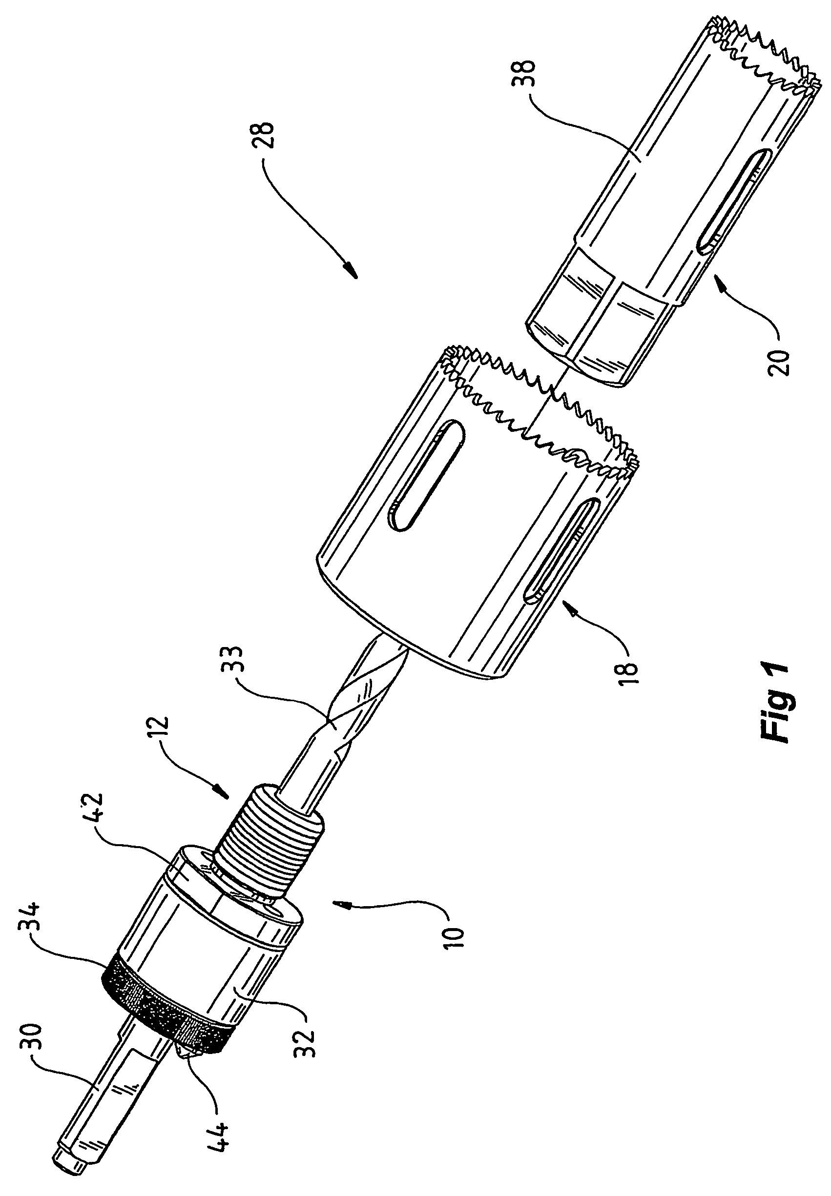 Hole saw boss