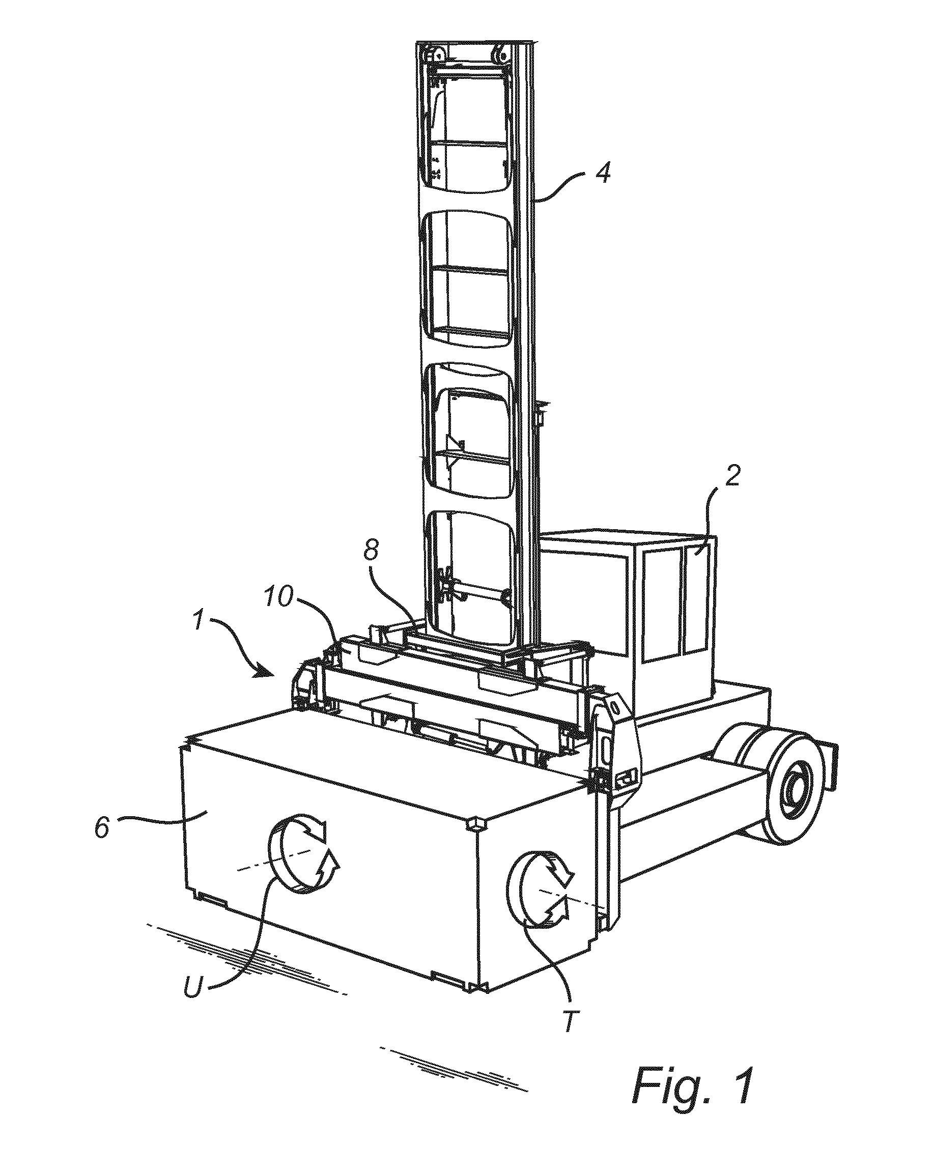 Side lift spreader